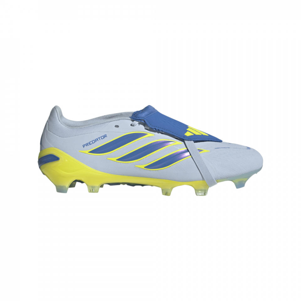 adidas Predator サッカーシューズ ホワイト/ブルー/イエロー adidas Predator Pro FT FG Soccer Cleats | Ice Cold Precision Pack
